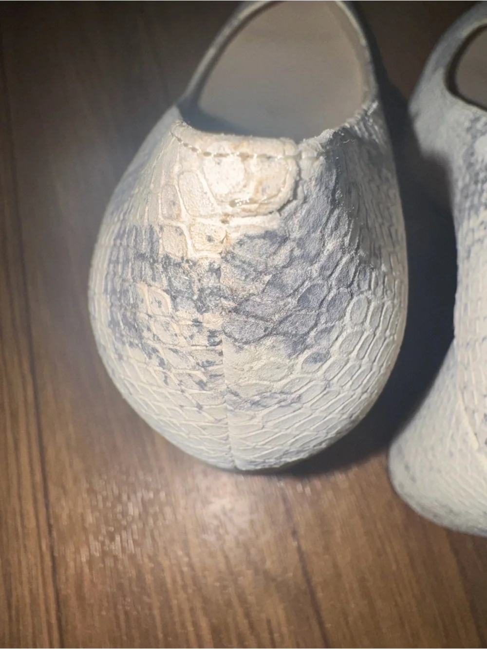 Cole Haan snakeskin block heel pumps size 7
